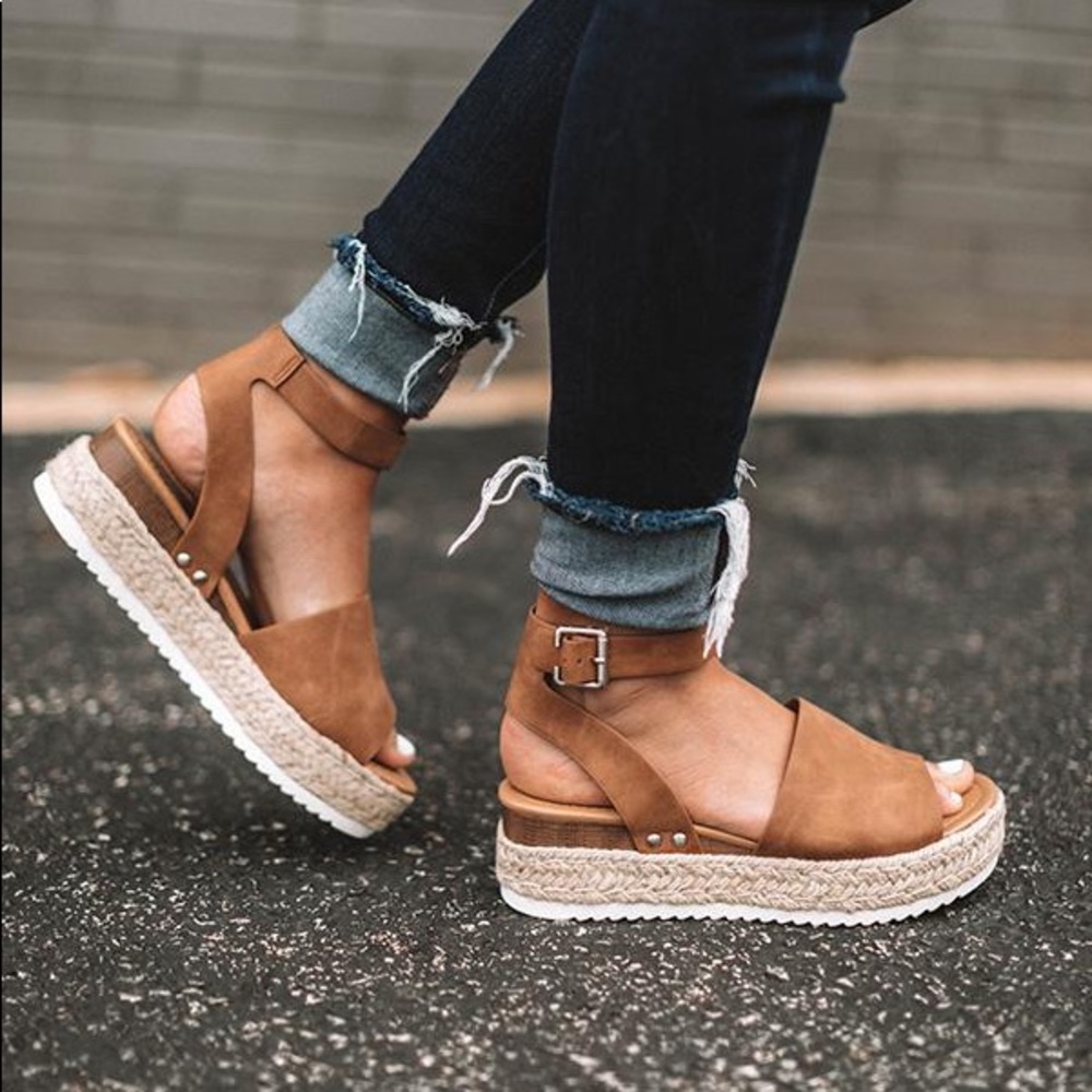 Platform Espadrille Sandals - Picture 3 of 3